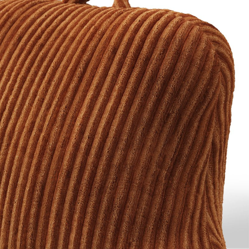 Kids Ribbed Corduroy Backrest Pillow - Orange, 33 x 13 x 25 in - Support & Lounge