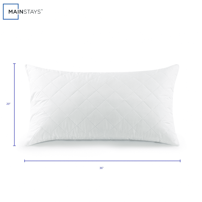 Single King Microfiber Foam Cluster Bed Pillow - Antimicrobial Support