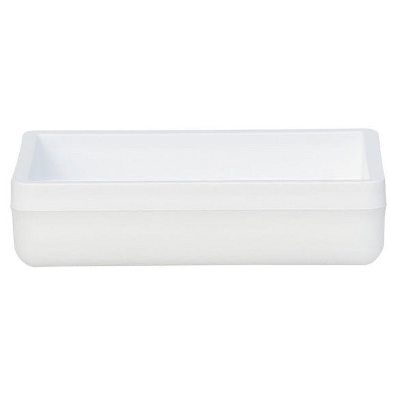 Mainstays Frosted White Plastic Soap Dish - 4 Pack