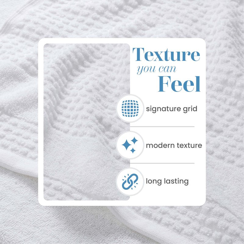 Martex Expression Air Sculpted 6-Piece Towel Set - Cloud White