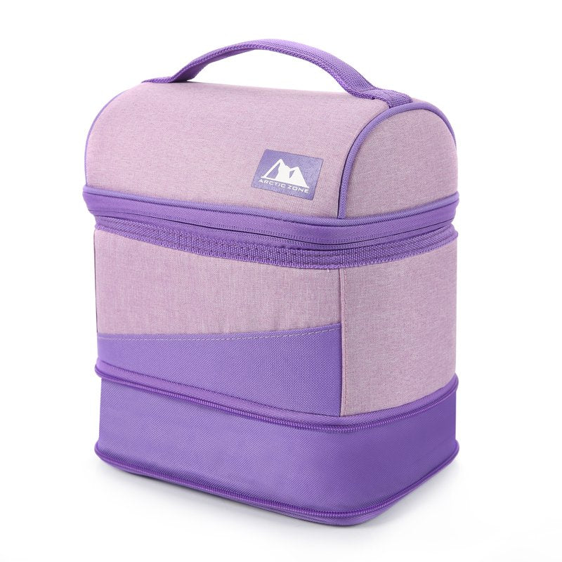 Expandable Lunch Box with Thermal Insulation & Ice Pack - Lavender