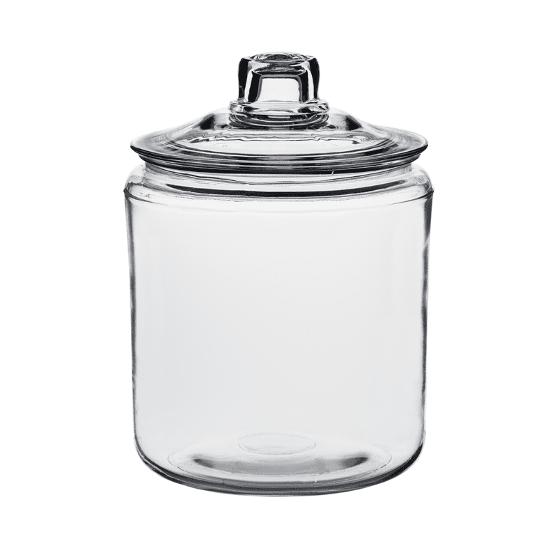 1 Gallon Glass Jar with Lid - 2 Pack Heritage Hill Storage