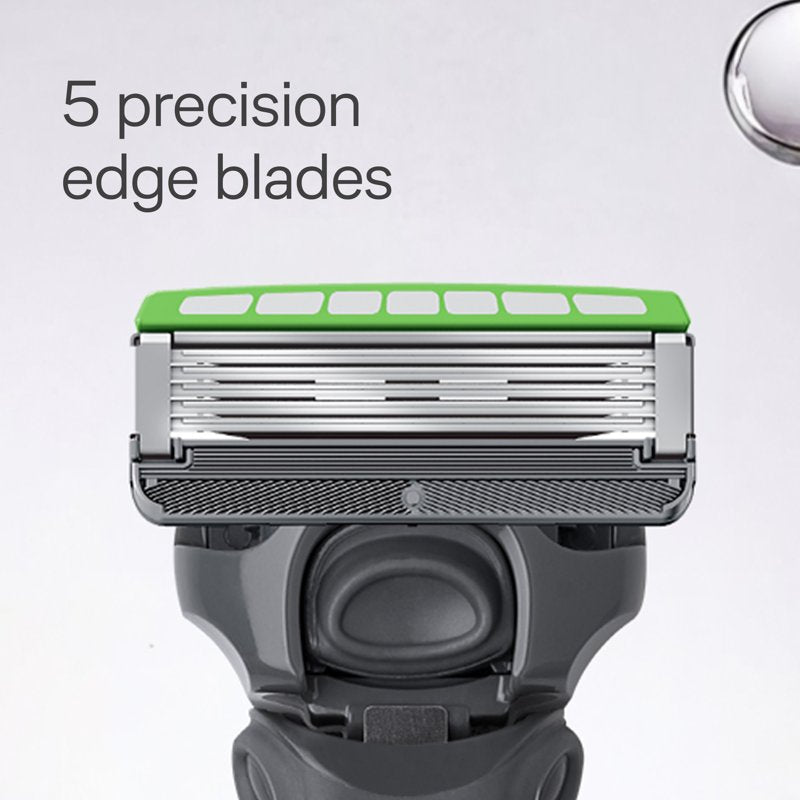 Sensitive Skin Razor with 5 Blades & 3 Refills for Men
