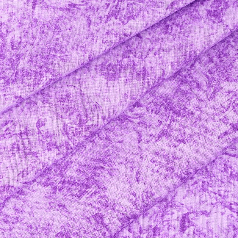 1 Yard Cotton Quilt Fabric - Batik Wisteria Print for Sewing & Quilting - Single Variation