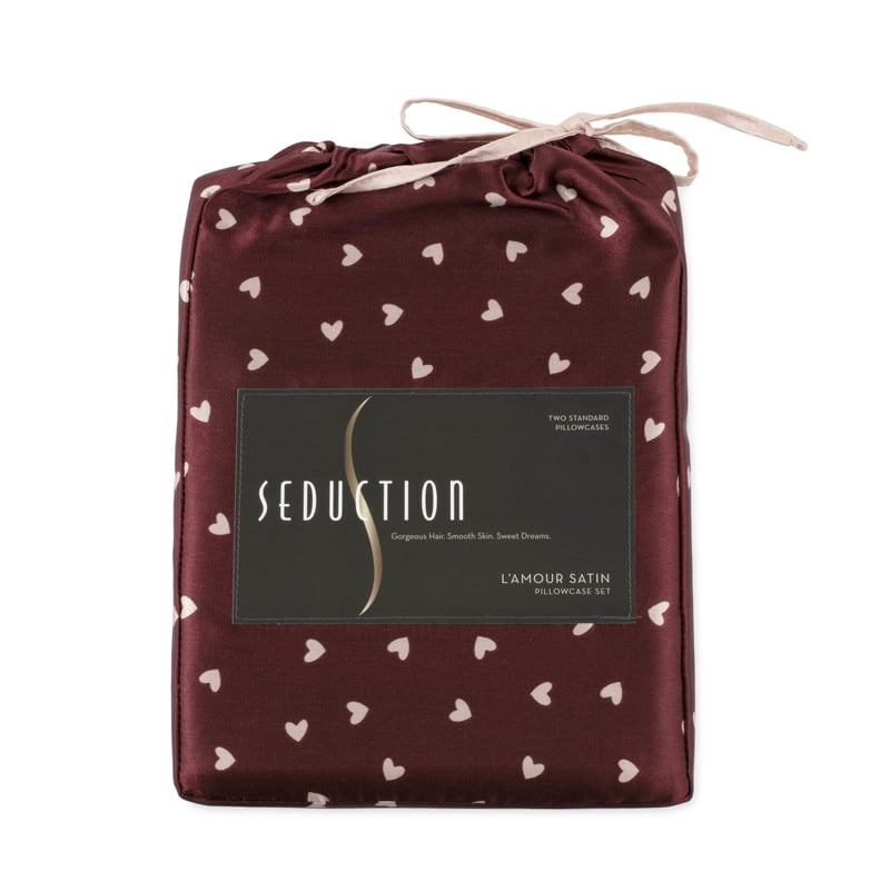 Seduction Merlot Rose Satin Pillowcases 2-Pack - Silky Smooth for Hair & Skin