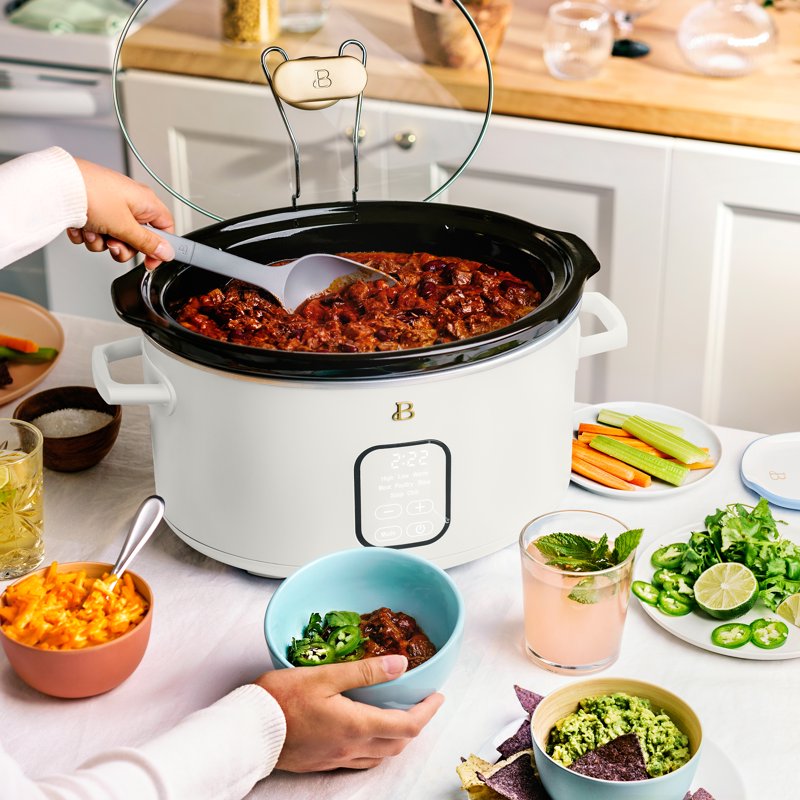6 Qt Programmable Slow Cooker - White Icing