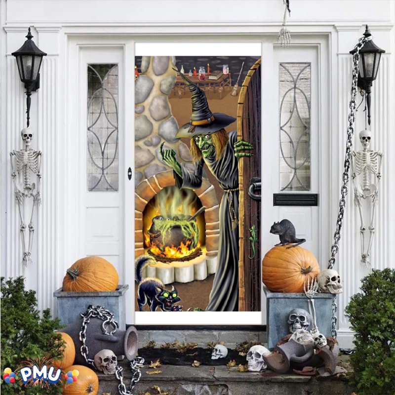Halloween Witch's Brew Door Cover - 30x60 Inches, Pkg of 1, Witch's Brew Variation