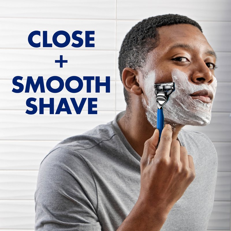 Razor Blade Refills with 5 Easy-Rinse Blades - Clean & Fresh