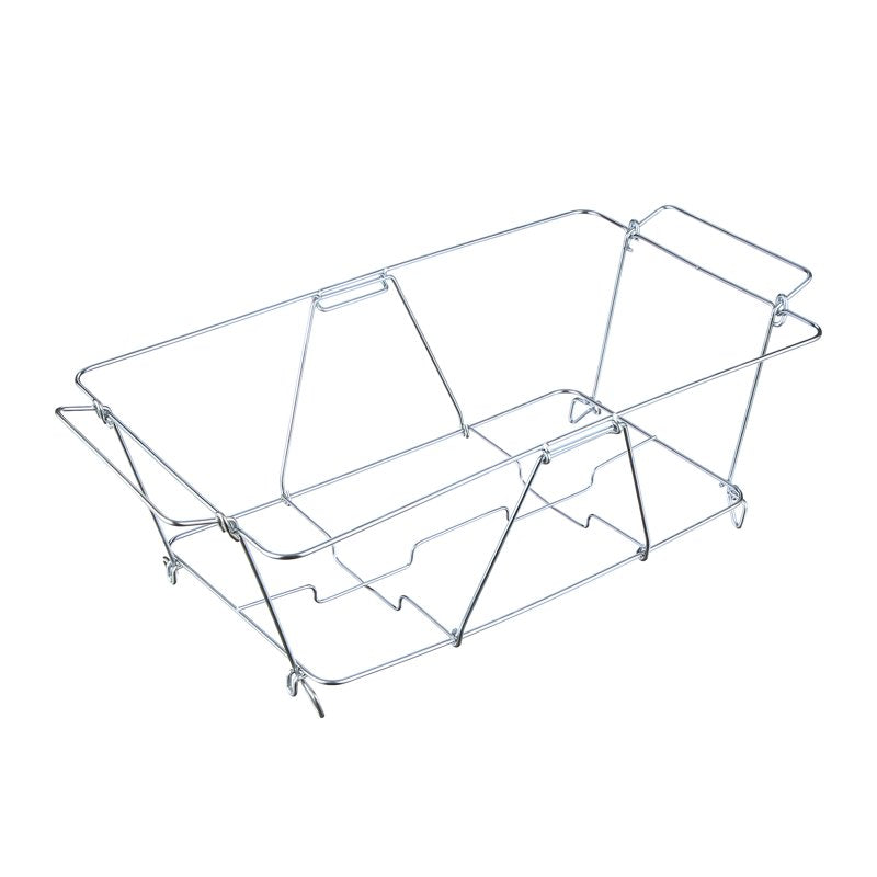 Folding Wire Chafing Rack - Standard Size, 2 Pack - Silver