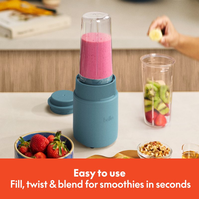 Portable Rocket Blender - 6-Piece Personal Smoothie Maker, Surf