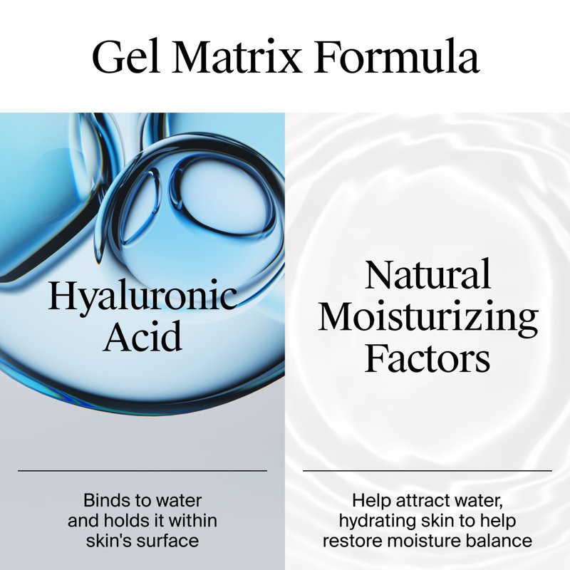Hyaluronic Acid Gel Cream Face Moisturizer, Fragrance-Free Travel Size 0.5 oz