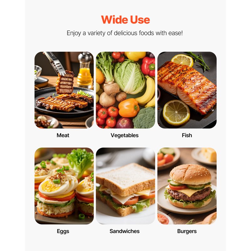 Electric Panini Grill Sandwich Maker - Stainless Steel, 1800W