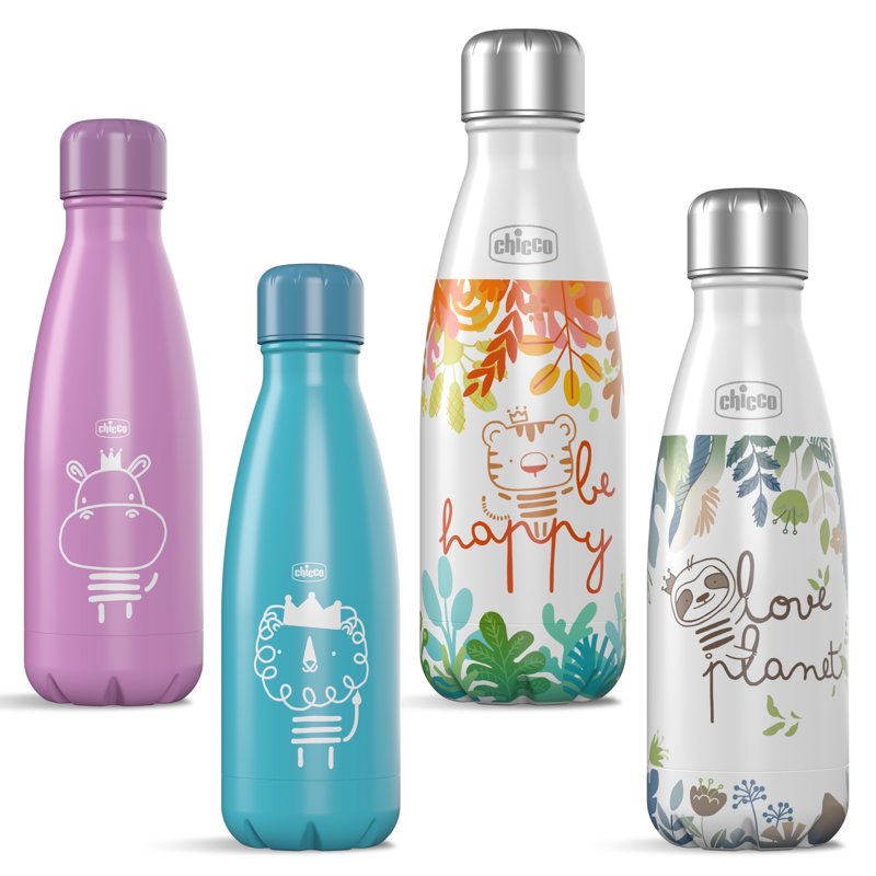 Stainless Steel Insulated Water Bottle for Kids - Sloth Design