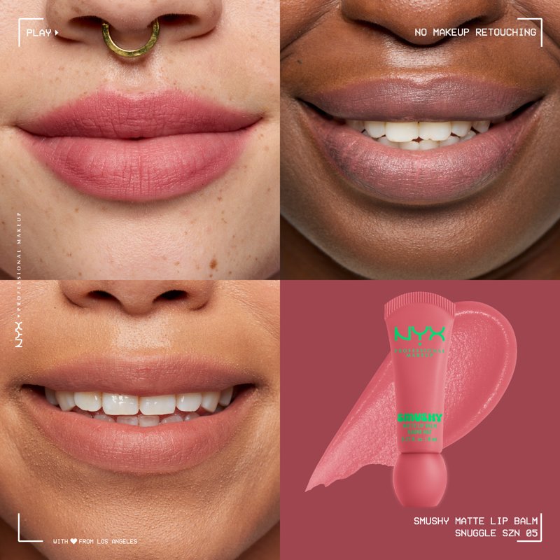 Matte Lip Balm - Vegan Lightweight Moisturizing Formula with 12 Shades