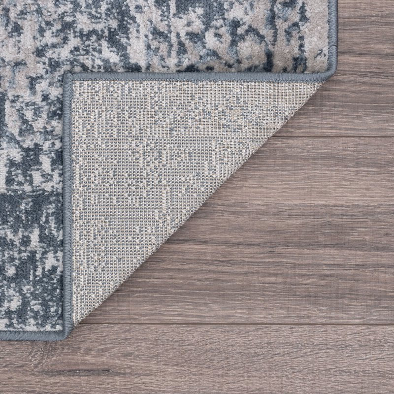 Traditional Persian Area Rug 5'3 x 7'3 Blue - Geometric Indoor Rug for Living Room