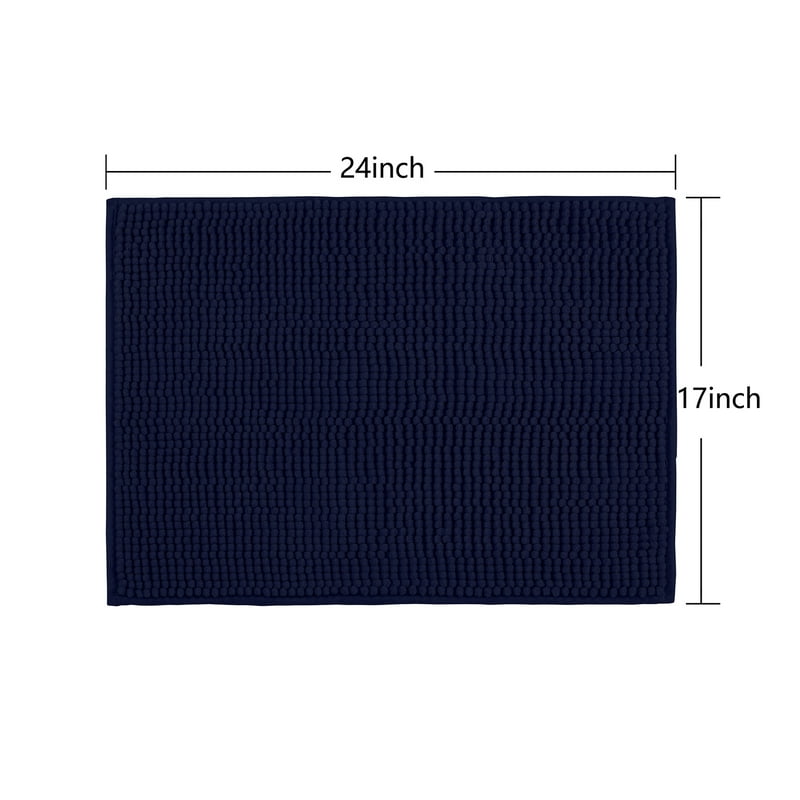 Mainstays Indigo Shibori Stripe Shower Curtain & Bathroom Accessory Set - 17 Pieces
