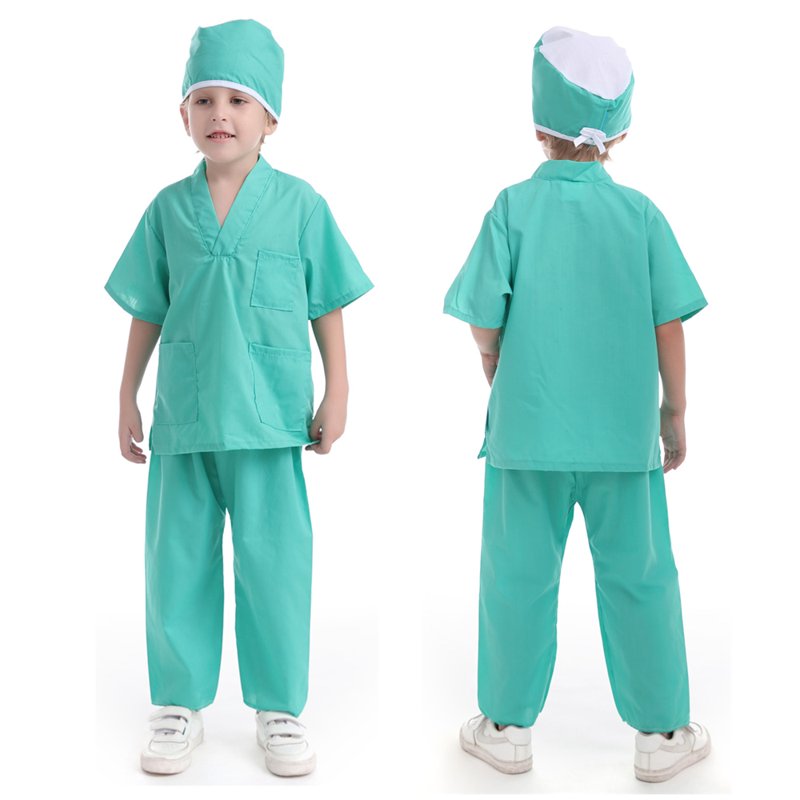 Kids Surgeon Role Play Costume Set - Halloween Dress Up, S