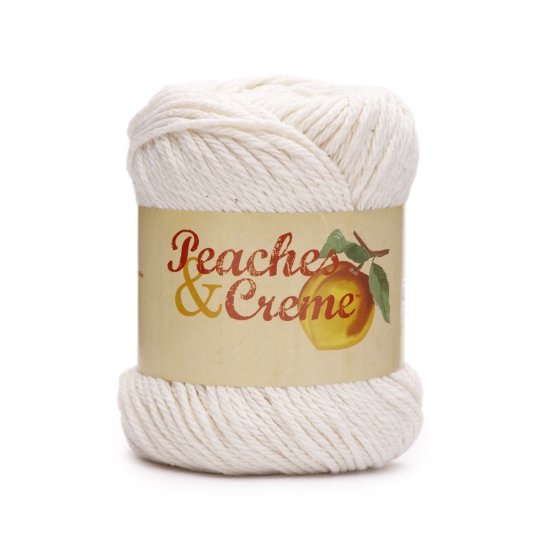 (3 Pack) Peaches & Creme Ecru Cotton Yarn - Medium Worsted Weight 120 Yards