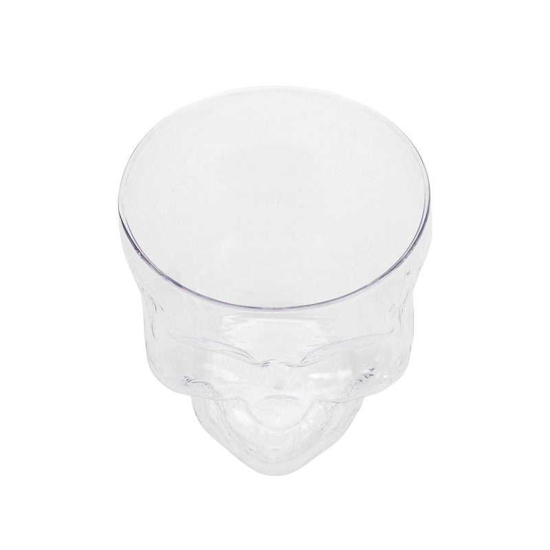 Halloween Skull Bowl - Clear Acrylic 4.5 Quart Serving & Decor