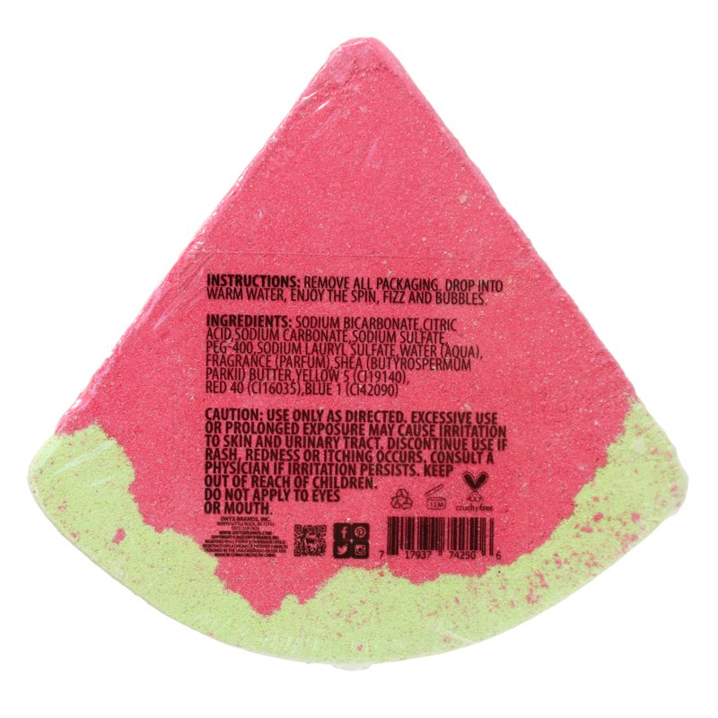 Watermelon Splash Shaped Bath Bombs - Moisturizing 4 Pack