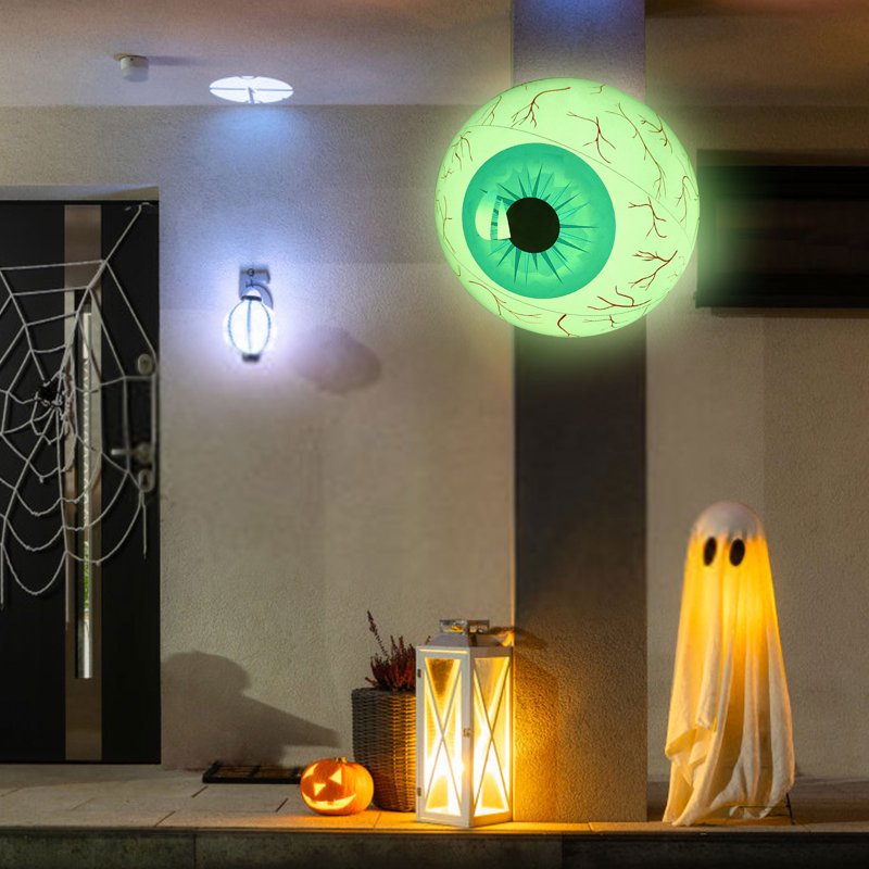 Inflatable Halloween Eyeball Decoration with Color Changing LED - 15.7 Inch