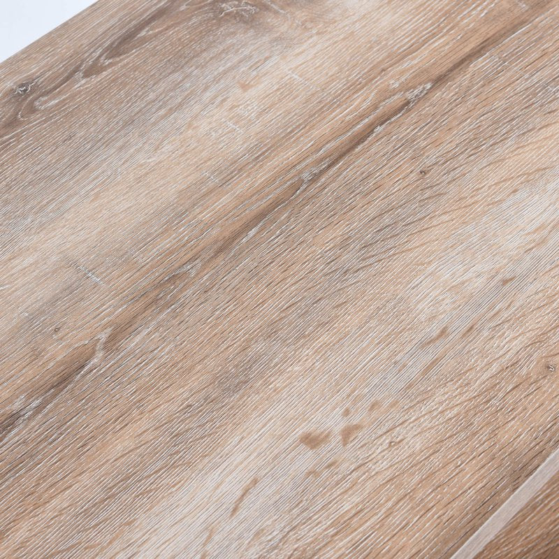 Modern Rustic Coffee Table with Storage Shelf - Coastal Oak