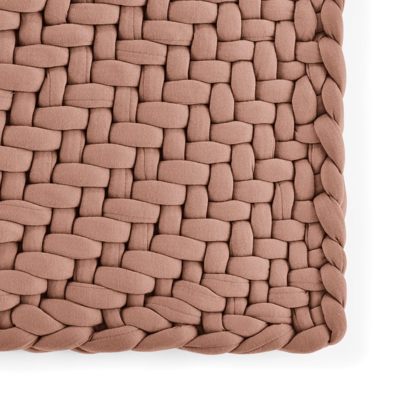 Allswell Weighted Knit Throw - Gray Shark, 12 lbs, Cozy Calming Blanket - Variation of 12 lbs Savannah Taupe