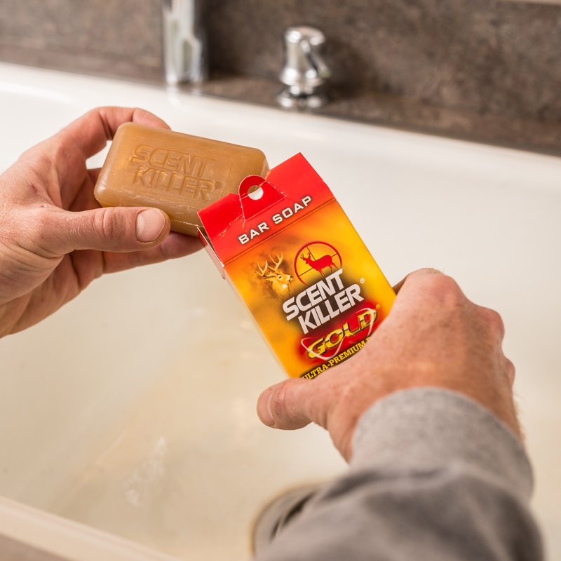 Scent Killer Gold Hunting Bar Soap - 4.5 oz Unscented Odor Eliminator
