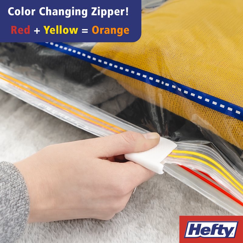 Large Vacuum Compression Bags - 2 Pack with Hand Pump