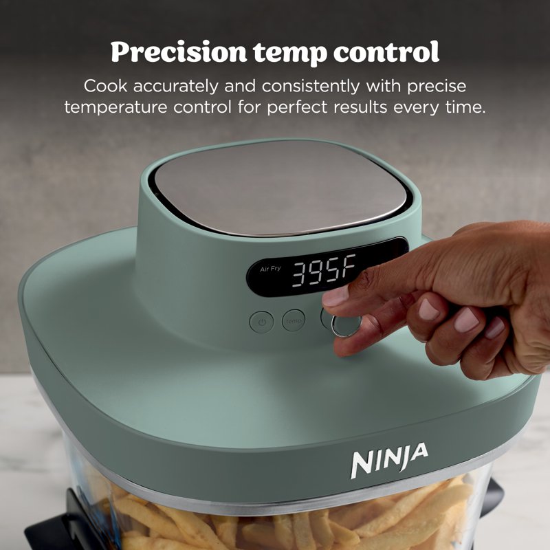 Glass Air Fryer 6-in-1 Countertop Cooking System - 6-Qt and 2.5-Qt Capacity