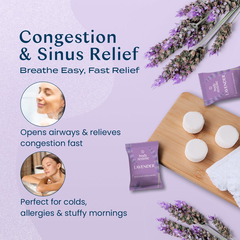 Aromatherapy Shower Steamers - Eucalyptus & Mint, Citrus, Lavender (3 Count)