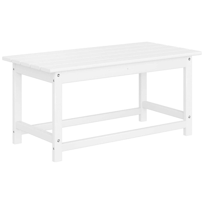 Adirondack Coffee Table - 35 Inch Outdoor Patio Table, UV Resistant HDPE Plastic