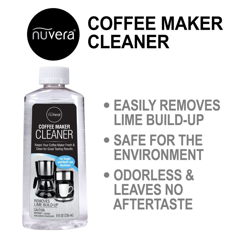 Nuvera Coffee Maker Descaler Cleaning Solution - 3 Pack, 8 fl oz