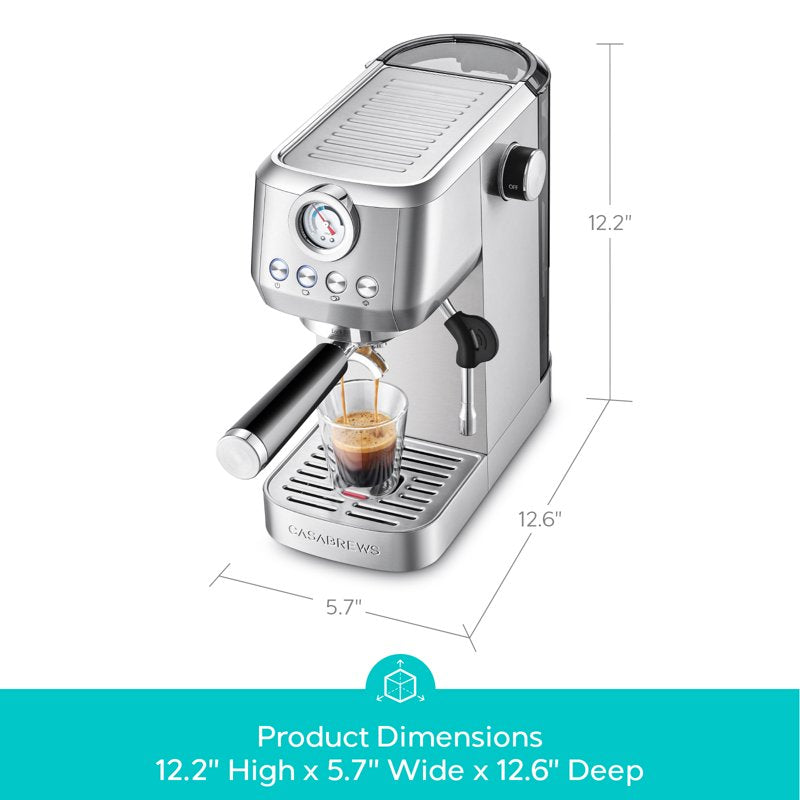 Semi-Automatic Espresso Machine with 58mm Portafilter & PID Control