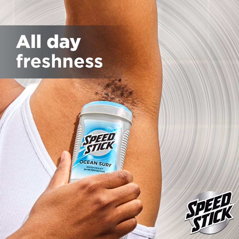 Clear Solid Deodorant for Men, Ocean Surf Scent, 24-Hour Freshness - 2 Pack