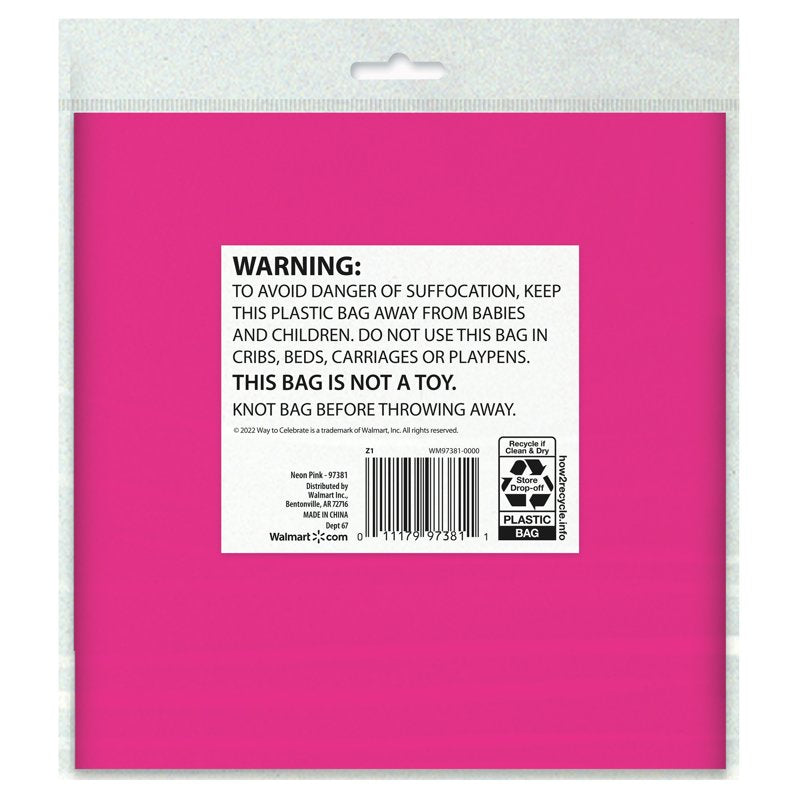 54" x 108" Pink Rectangular Plastic Table Covers - 6 Pack