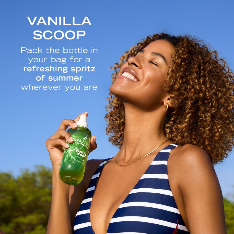 Coastal Crush Vanilla Scoop Body & Hair Mist - Gourmand Fragrance, 8oz