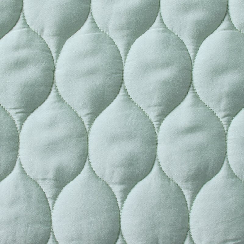 Reversible Tencel Quilt Full/Queen - Seafoam Green & Sage, Soft Bed Cover