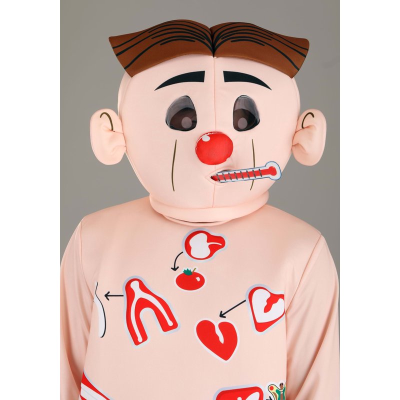 Men's Operation Game Costume - Size L, Classic Board Game Inspired Outfit