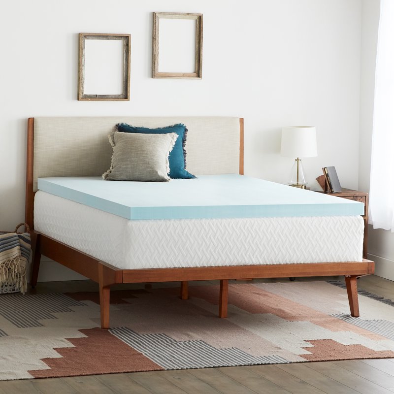 Queen Gel Infused Memory Foam Mattress Topper - Rest Haven 3" Thickness