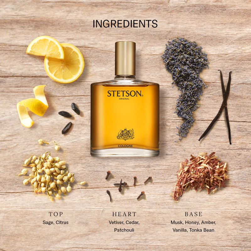 Stetson Original Cologne Spray for Men - 3 Pack