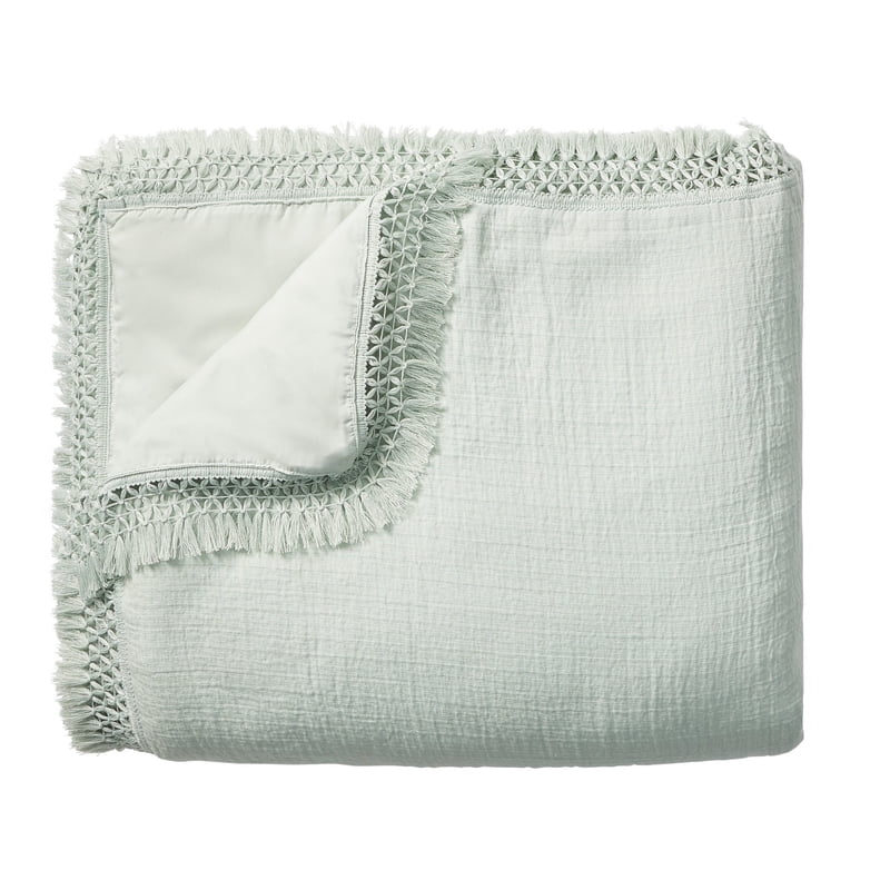 King Size Matelassé Duvet Cover Set with Pillow Shams - Soft Sea Variation
