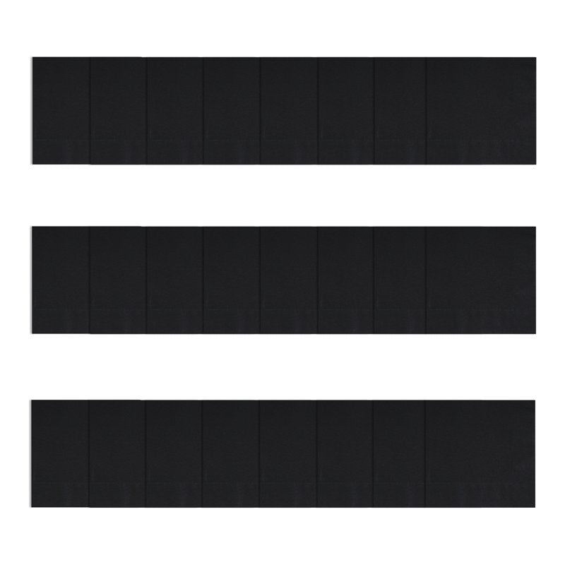 Disposable Black Paper Napkins for Parties - 6.5 in x 6.5 in, 24 Count - Variation 1