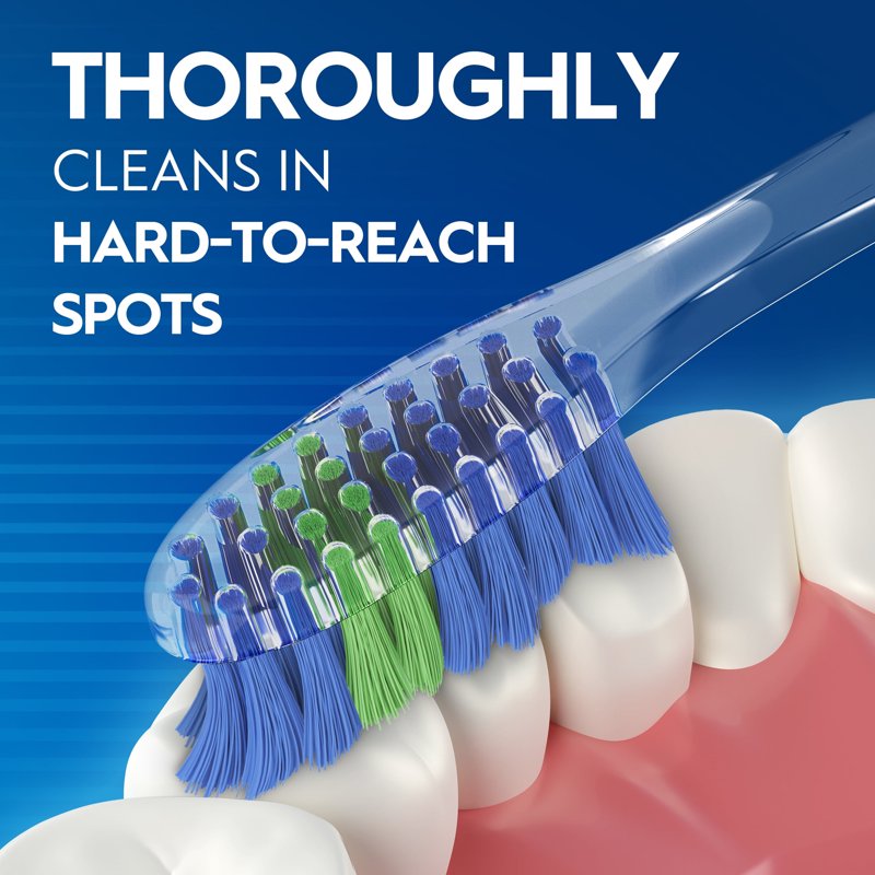 Advanced Clean Soft Manual Toothbrushes, Color-Changing Bristles, 6 Count