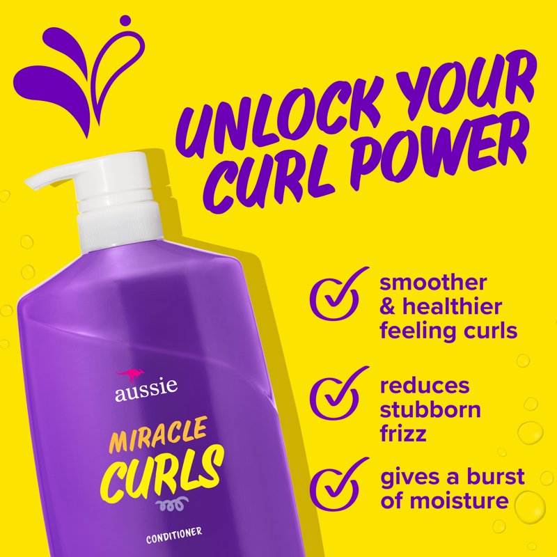 Miracle Curls Conditioner with Coconut Oil for Curly Hair, 26.2 fl oz