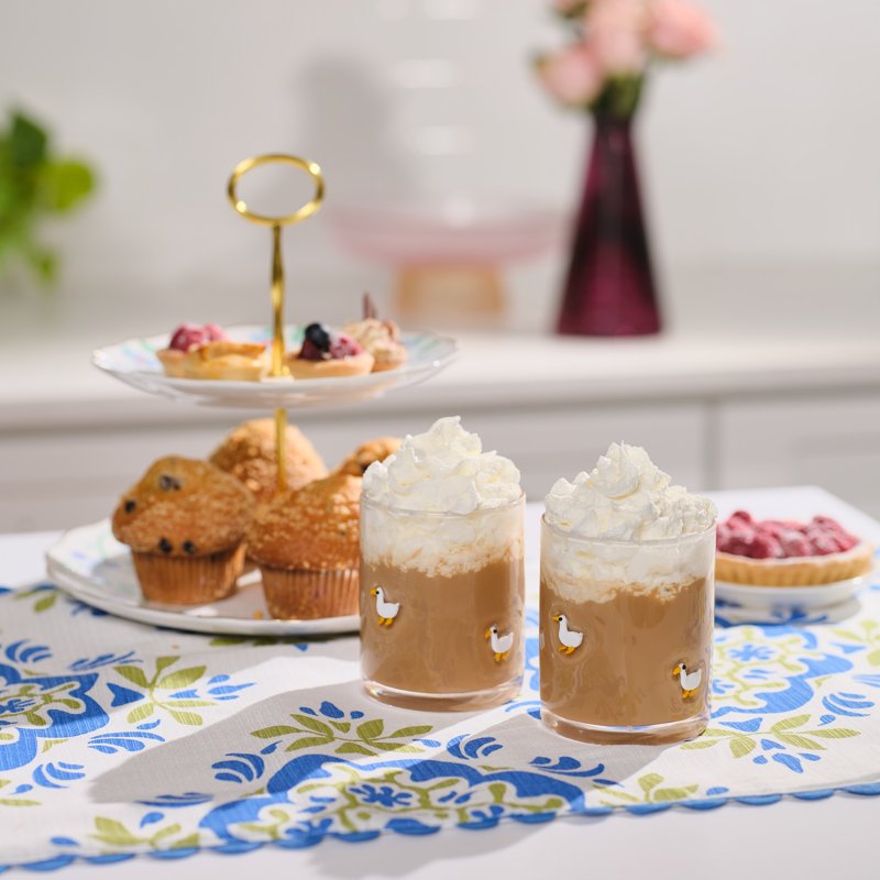 Easter Goose Charm Drinking Glasses Set - 12 oz, 2 Pack