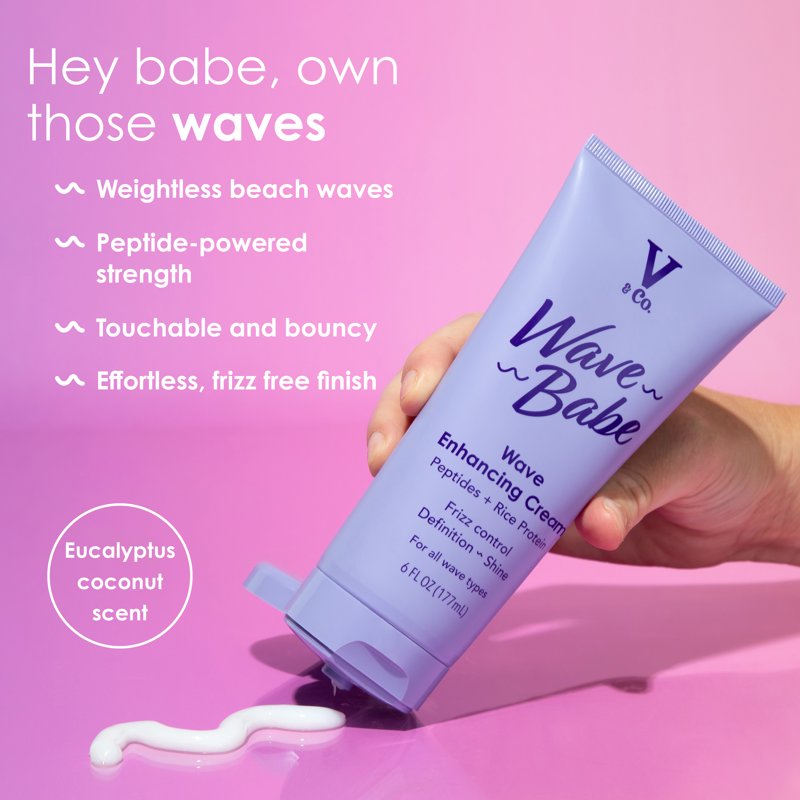 Wave Defining Hair Cream for Wavy Hair – Anti-Frizz Hydrating Styling Cream