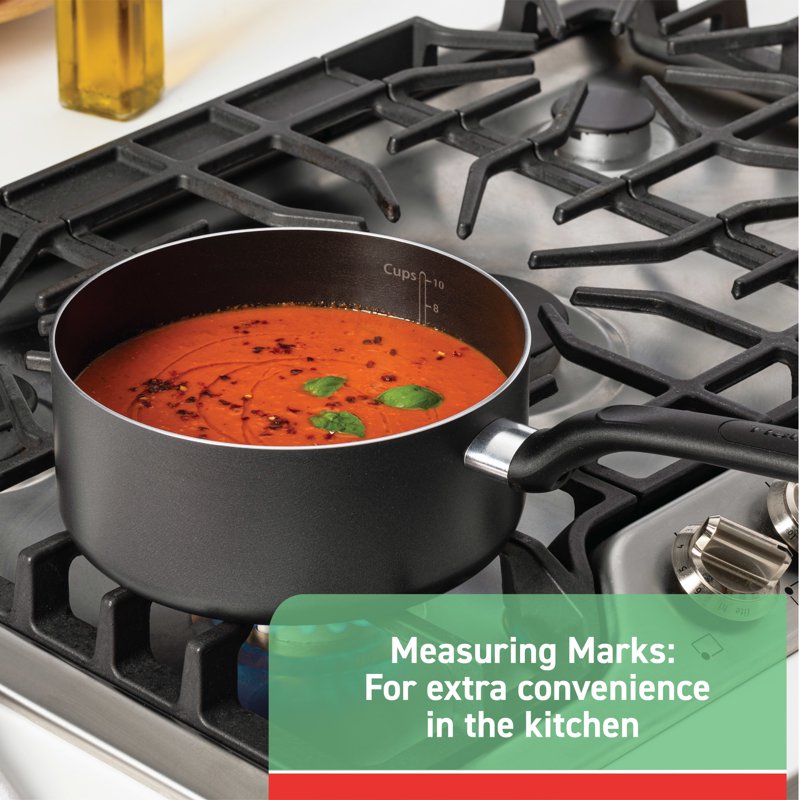 12-Piece Nonstick Cookware Set - Easy Care - Grey