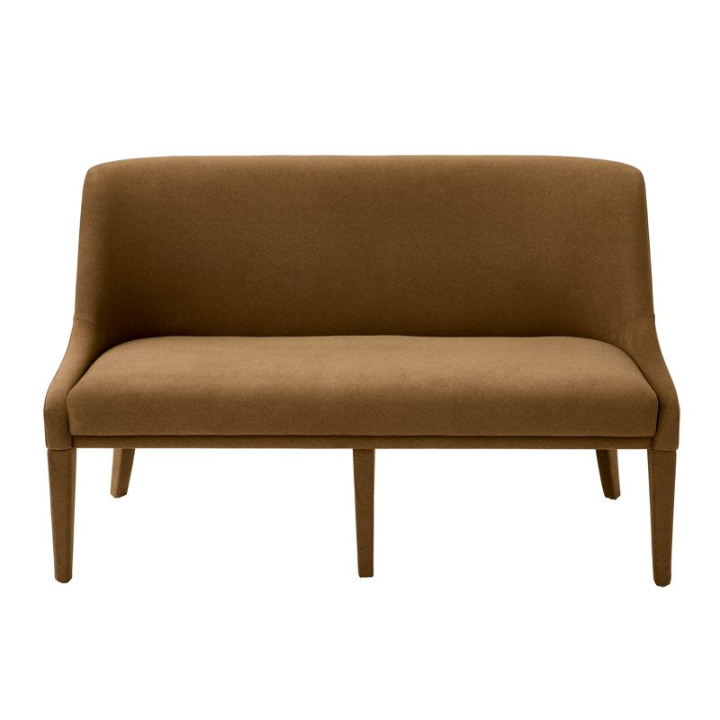 Upholstered Dining Bench - Tobacco - Modern Windsor Design
