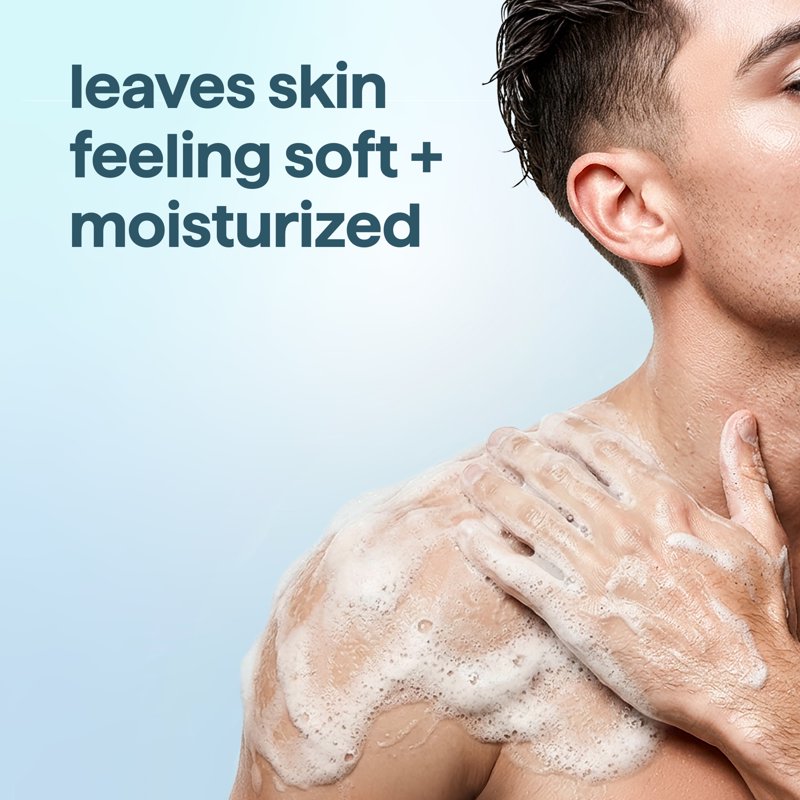 Men's Body Wash - Glacier + Granite, Moisturizing & Cleansing, 28 fl oz